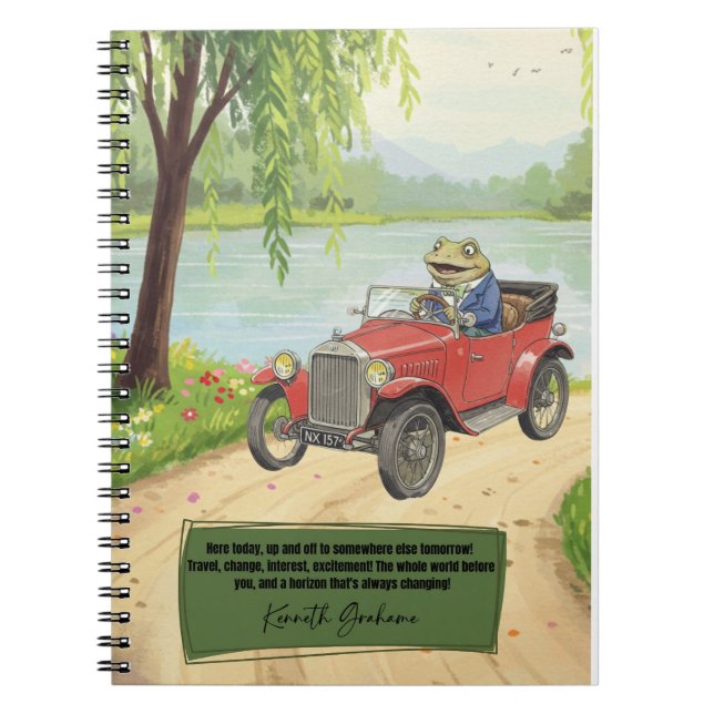 Carnet Wind in the Willows notebook (Devant)