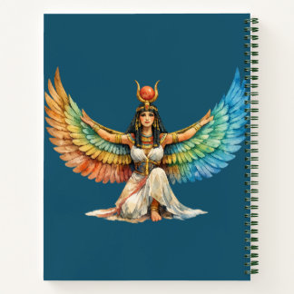 Carnet Winged Egyptian Goddess Mythology Inspired Design