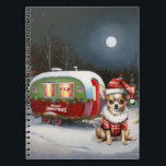 Carnet Winter Chihuahua Caravan Christmas Adventure<br><div class="desc">Laissez-vous tenter par la magie d'une nuit d'hiver enneigée alors qu'une caravane glisse gracieusement à travers le paysage illuminé par la lune. La beauté sereine de la neige scintillante et l'éclat enchanteur de la lune créent une scène captivante, promettant une aventure de Noël inoubliable remplie de chaleur, de joie et...</div>