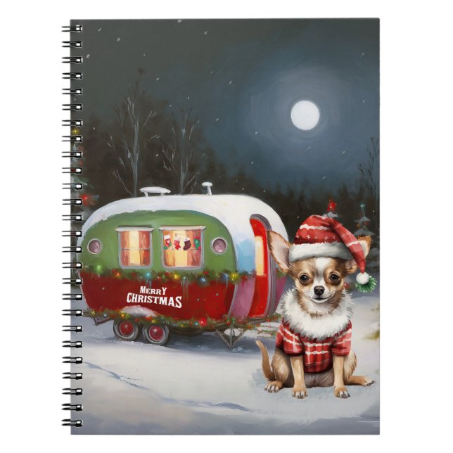 Carnet Winter Chihuahua Caravan Christmas Adventure (Devant)