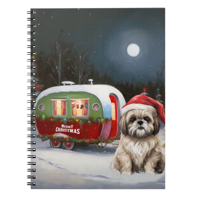Carnet Winter Havanese Caravan Christmas Adventure (Devant)