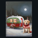 Carnet Winter Labrador Caravan Christmas Adventure<br><div class="desc">Laissez-vous tenter par la magie d'une nuit d'hiver enneigée alors qu'une caravane glisse gracieusement à travers le paysage illuminé par la lune. La beauté sereine de la neige scintillante et l'éclat enchanteur de la lune créent une scène captivante, promettant une aventure de Noël inoubliable remplie de chaleur, de joie et...</div>