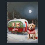Carnet Winter Labrador Caravan Christmas Adventure<br><div class="desc">Laissez-vous tenter par la magie d'une nuit d'hiver enneigée alors qu'une caravane glisse gracieusement à travers le paysage illuminé par la lune. La beauté sereine de la neige scintillante et l'éclat enchanteur de la lune créent une scène captivante, promettant une aventure de Noël inoubliable remplie de chaleur, de joie et...</div>