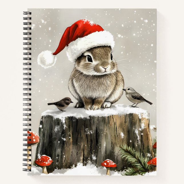 Carnet Winter Père Noël Bunny Wonderland (Devant)