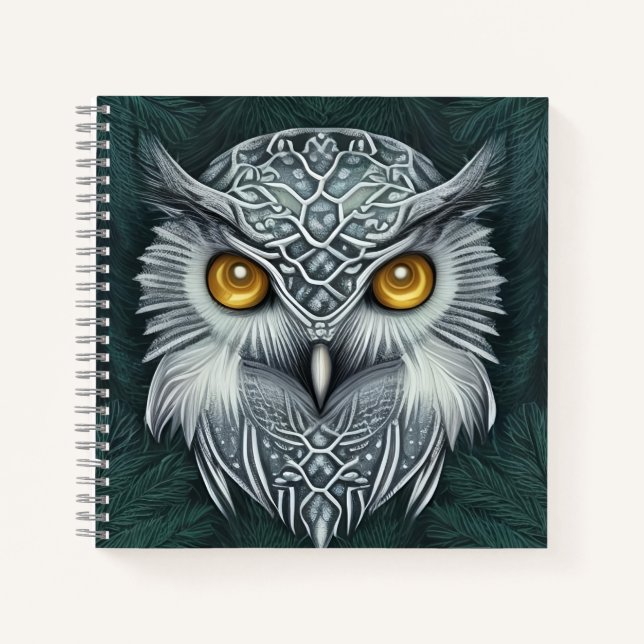 Carnet Winter Wonder Chouette des neiges Beauté (Devant)
