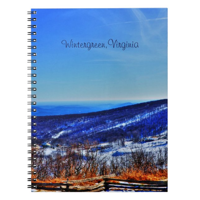 Carnet Wintergreen Virginia Mountain Ski Resort in Winter (Devant)