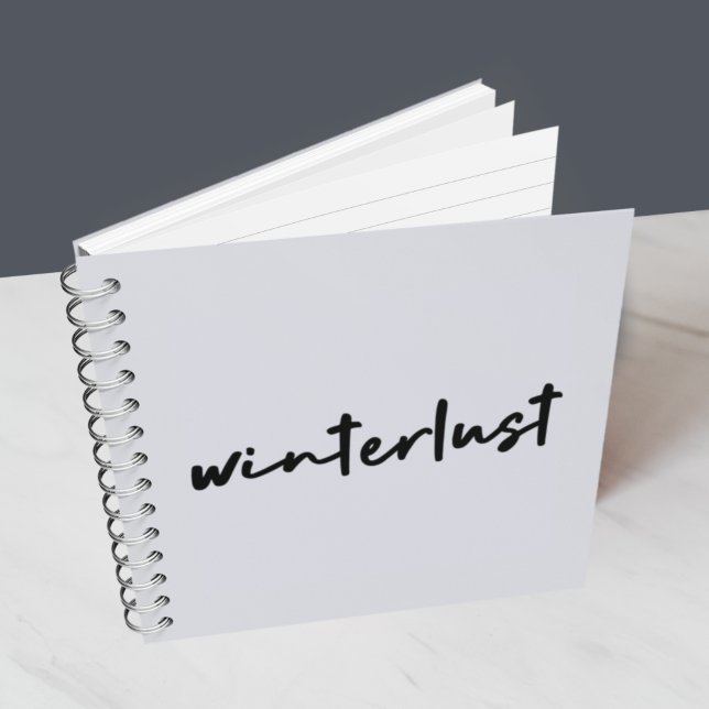 Carnet Winterlust | Noël minimaliste moderne hiver (Créateur téléchargé)