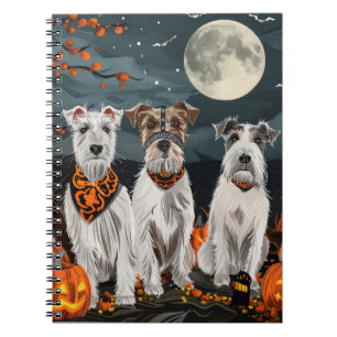 Carnet Wirefox Terrier Halloween Éffrayant