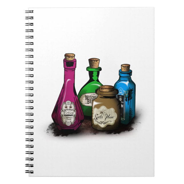 Carnet Witch Potion Bottles (Devant)