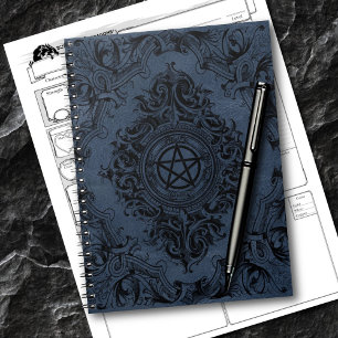 Carnet Witchery Flourish Dusty Blue Imaginaire Pentacle