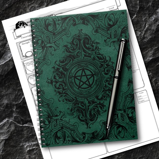 Carnet Witchery Flourish | Emerald Green Imaginaire Penta (Créateur téléchargé)