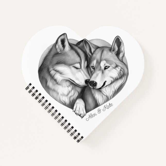 Carnet Wolf Couple (Devant)
