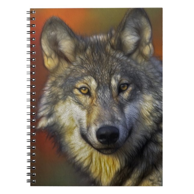 Carnet Wolf Photographie Art Spirit Guide Amour animal (Devant)