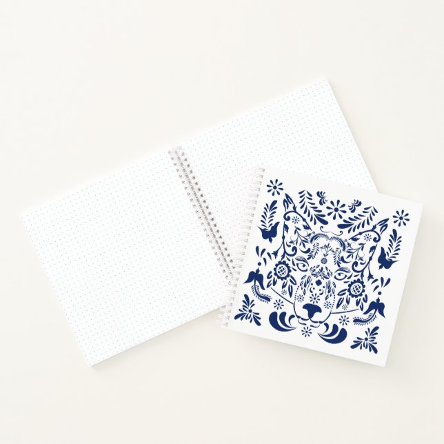 Carnet Wolf traditionnel motif populaire (Intérieur)
