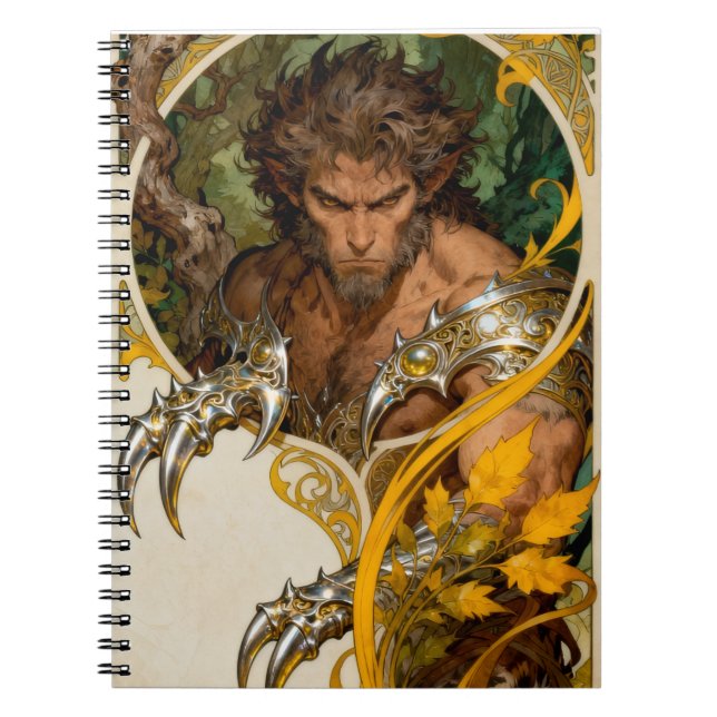 Carnet Wolverine Art Nouveau (Devant)