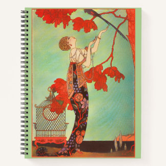 Carnet Woman Exotic Vintage Painting