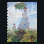 Carnet Woman with a Parasol by Claude Monet<br><div class="desc">Woman with a Parasol
by Claude Monet</div>