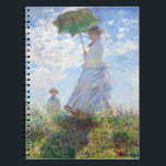 Carnet Woman with a Parasol by Claude Monet<br><div class="desc">Woman with a Parasol
by Claude Monet</div>