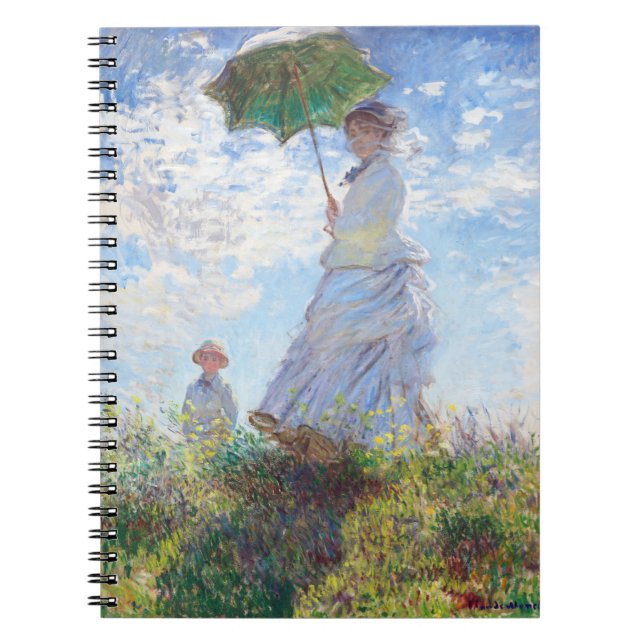 Carnet Woman with a Parasol by Claude Monet (Devant)