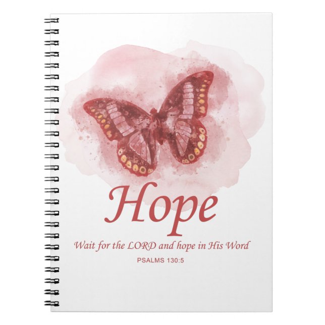 Carnet Women’s Christian Butterfly Bible Verse: Hope (Devant)