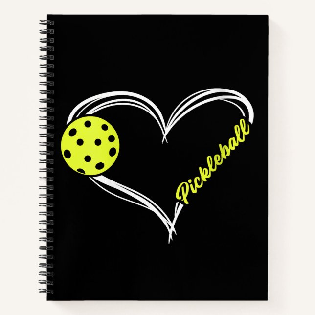 Carnet Womens Love Pickleball - mignon match de picklebal (Devant)