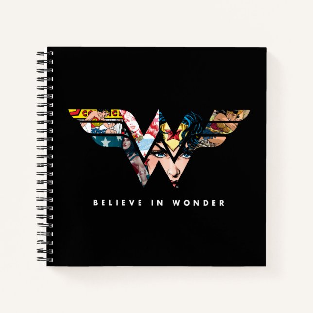 Carnet Wonder Woman "Believe In Wonder" Logo Collage (Devant)
