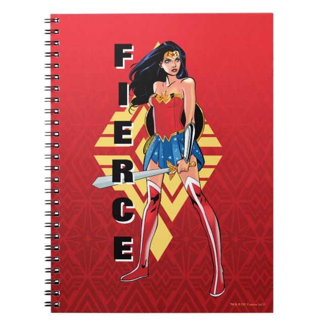 Carnet Wonder Woman with Sword - Fierce (Devant)