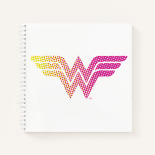 Carnet Wonder Woman Yellow-rose demi-ton logo