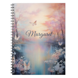 Carnet Wonderland Lake & Papillons Personnalisé