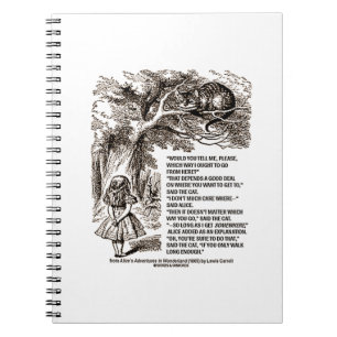 Carnet Wonderland Quelle Voie Je Devrais Aller D'Ici