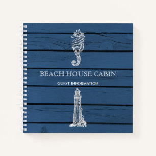Carnet Wood Seahorse Lighthouse Beach House Infos clients