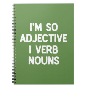 Carnet Word Nerd Funny Anglais Langue Humour Wordplay