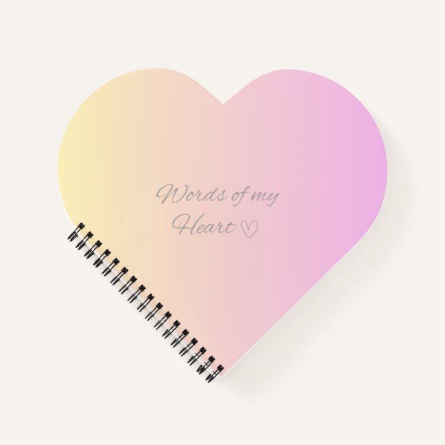 Carnet "words of my heart",Spiral Notebook (Devant)