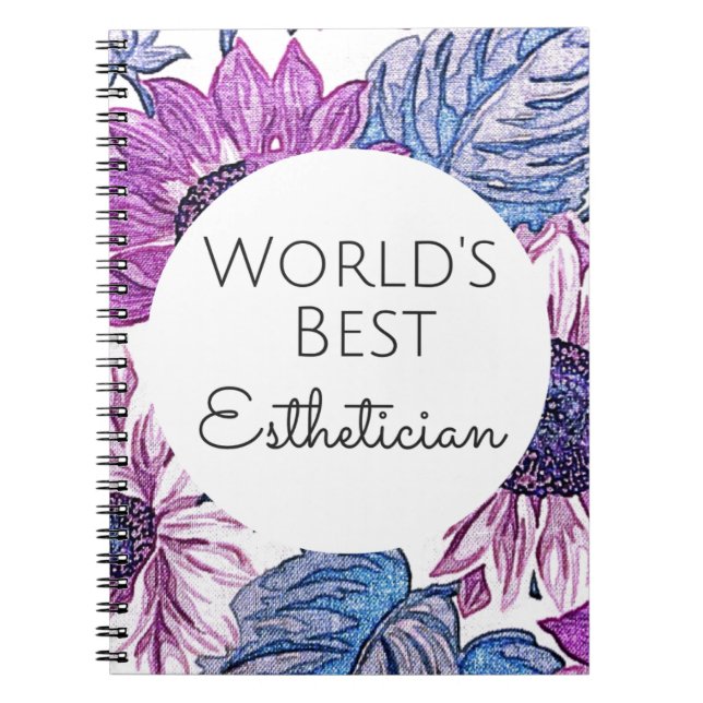 Carnet World's Best Esthetician gift 5 (Devant)
