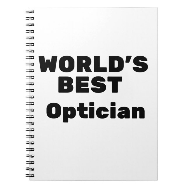 Carnet World's Best Optician (Devant)