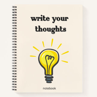 Carnet Write Your Thoughts – Elegant Lined Notebook