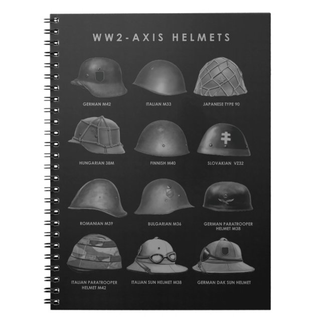 Carnet WW2 - Axis Helmets  (Devant)