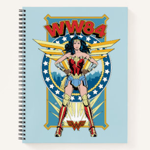 Carnet WW84   Retro Comic Wonder Woman Character Badge