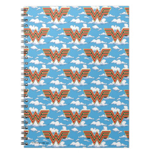 Carnet WW84 Retro Comic Wonder Woman Logo Motif Cloud