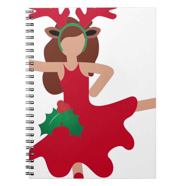 Carnet xmas flamenco danseur émoji (Devant)