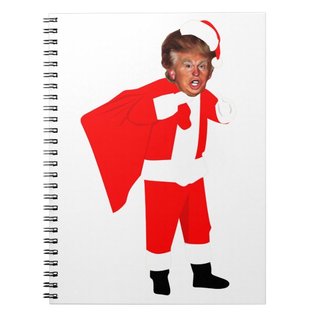 Carnet xmas père Noël donald trump (Devant)