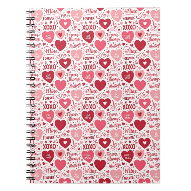 Carnet XOXO & Always Be Mine Pink Red (Devant)