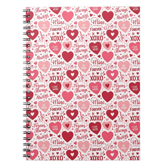 Carnet XOXO & Toujours à moi Rose Rouge (Devant)