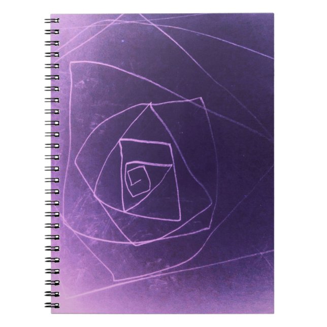 Carnet Yaie couleur violet art abstrait couleur spirituel (Devant)