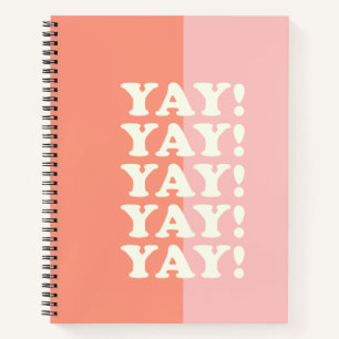Carnet Yay ! Pink et corail inspirant