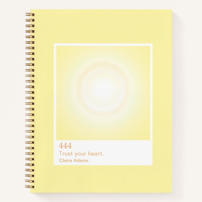 Carnet Yellow Aura Swatch Angel Number Notebook (Devant)