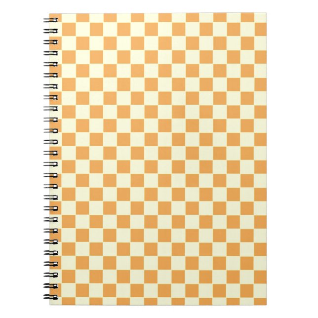 Carnet yellow checkered (Devant)