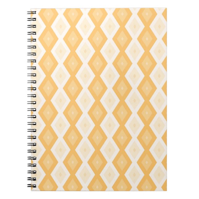 Carnet Yellow diamond pattern (Devant)