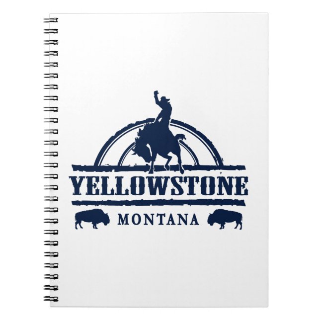 Carnet Yellowstone Montana Rodeo Cowboy (Devant)