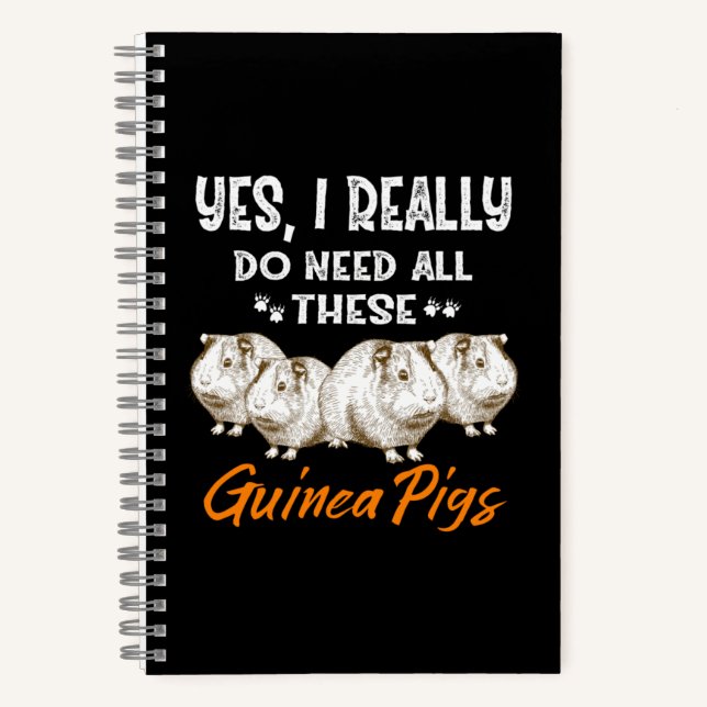 Carnet Yes, I Really Do Need All These Guinea Pigs (Recto)